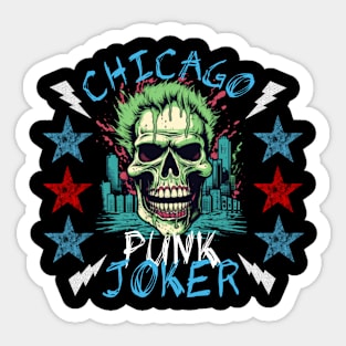 Chicago Punk Joker Sticker